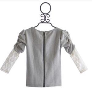 Persnickety 18 month gray and white sweater EUC